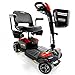 Pride Jazzy ZERO TURN 4-Wheel Travel Mobility Scooters, Get the Best of Both Worlds - 4 Wheel Stability Meets 3 Wheel Maneuverability (Sapphire Blue,) Pride Mobility 