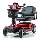 Pride MAXIMA Bariatric 4-wheel HD Electric Scooter Red + Challenger Mobility Trailer Challenger Mobility 