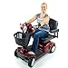 Pride MAXIMA Bariatric 4-wheel HD Electric Scooter Red + Challenger Mobility Trailer Challenger Mobility 