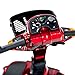 Pride MAXIMA Bariatric 4-wheel HD Electric Scooter Red + Challenger Mobility Trailer Challenger Mobility 